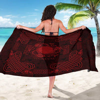 Personalized Brecknockshire Sir Frycheiniog Sarong Red Brecon Beacons Mountain Celtic-inspired - Wonder Print Shop