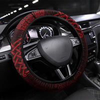 Brecknockshire Sir Frycheiniog Steering Wheel Cover Red Brecon Beacons Mountain Celtic-inspired - Wonder Print Shop