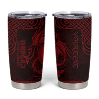 Personalized Brecknockshire Sir Frycheiniog Tumbler Cup Red Brecon Beacons Mountain Celtic-inspired - Wonder Print Shop