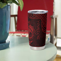 Personalized Brecknockshire Sir Frycheiniog Tumbler Cup Red Brecon Beacons Mountain Celtic-inspired - Wonder Print Shop