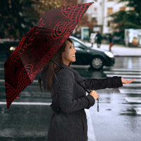 Personalized Brecknockshire Sir Frycheiniog Umbrella Red Brecon Beacons Mountain Celtic-inspired - Wonder Print Shop