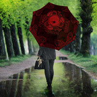 Personalized Brecknockshire Sir Frycheiniog Umbrella Red Brecon Beacons Mountain Celtic-inspired - Wonder Print Shop