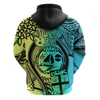 Malampa Fiji Day Hoodie Vanuatu Sand Drawing With Polynesian Pattern - Wonder Print Shop