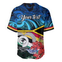 Personalised Torba Vanuatu Baseball Jersey Sand Drawing With Polynesian Pattern LT9 - Wonder Print Shop
