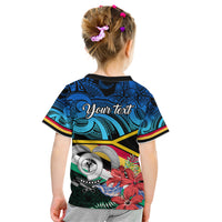 Personalised Torba Vanuatu Kid T Shirt Sand Drawing With Polynesian Pattern - Wonder Print Shop