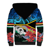 Personalised Torba Vanuatu Sherpa Hoodie Sand Drawing With Polynesian Pattern - Wonder Print Shop