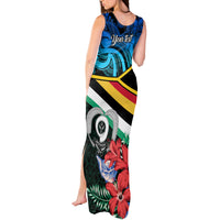 Personalised Torba Vanuatu Tank Maxi Dress Sand Drawing With Polynesian Pattern - Wonder Print Shop