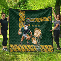 South Africa Rugby History World Champions Quilt Springboks Make History - Wonder Print Shop