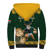 South Africa Rugby History World Champions Sherpa Hoodie Springboks Make History - Wonder Print Shop