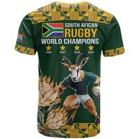 South Africa Rugby History World Champions T Shirt Springboks Make History - Wonder Print Shop