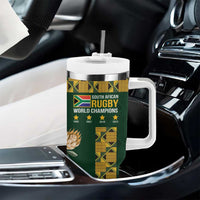 South Africa Rugby History World Champions Tumbler With Handle Springboks Make History - Wonder Print Shop