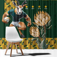 South Africa Rugby History World Champions Window Curtain Springboks Make History - Wonder Print Shop