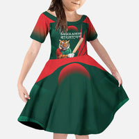 Bangladesh Cricket Custom Family Matching Long Sleeve Bodycon Dress and Hawaiian Shirt The Tigers Mascot with Sporty Style LT9 - Wonder Print Shop