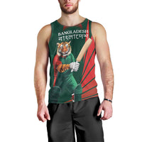 Bangladesh Cricket Custom Men Tank Top The Tigers Mascot with Sporty Style - Wonder Print Shop