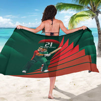 Bangladesh Cricket Custom Sarong The Tigers Mascot with Sporty Style - Wonder Print Shop