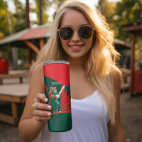 Bangladesh Cricket Custom Skinny Tumbler The Tigers Mascot with Sporty Style - Wonder Print Shop