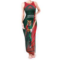 Bangladesh Cricket Custom Tank Maxi Dress The Tigers Mascot with Sporty Style - Wonder Print Shop