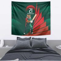 Bangladesh Cricket Custom Tapestry The Tigers Mascot with Sporty Style - Wonder Print Shop