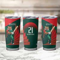 Bangladesh Cricket Custom Tumbler Cup The Tigers Mascot with Sporty Style - Wonder Print Shop