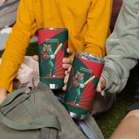 Bangladesh Cricket Custom Tumbler Cup The Tigers Mascot with Sporty Style - Wonder Print Shop