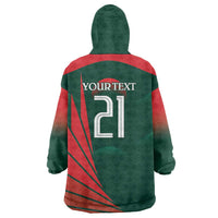 Bangladesh Cricket Custom Wearable Blanket Hoodie The Tigers Mascot with Sporty Style - Wonder Print Shop