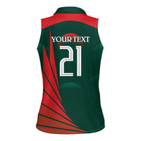 Bangladesh Cricket Custom Women Sleeveless Polo Shirt The Tigers Mascot with Sporty Style - Wonder Print Shop