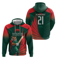 Bangladesh Cricket Custom Zip Hoodie The Tigers Mascot with Sporty Style - Wonder Print Shop