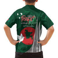 Bangladesh 16 December Victory Day Family Matching Long Sleeve Bodycon Dress and Hawaiian Shirt Jatiyo Sriti Shoudho with Sun LT9 - Wonder Print Shop