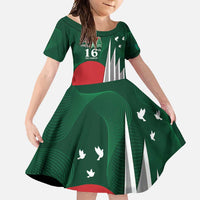 Bangladesh 16 December Victory Day Family Matching Long Sleeve Bodycon Dress and Hawaiian Shirt Jatiyo Sriti Shoudho with Sun LT9 - Wonder Print Shop