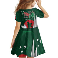 Bangladesh 16 December Victory Day Family Matching Long Sleeve Bodycon Dress and Hawaiian Shirt Jatiyo Sriti Shoudho with Sun LT9 - Wonder Print Shop