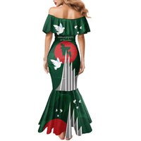 Bangladesh 16 December Victory Day Family Matching Mermaid Dress and Hawaiian Shirt Jatiyo Sriti Shoudho with Sun LT9 - Wonder Print Shop