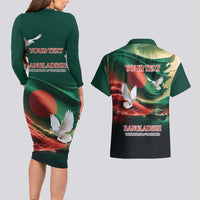 Bangladesh Victory Day Personalized Couples Matching Long Sleeve Bodycon Dress and Hawaiian Shirt Since 1971 with Flag Art LT9 - Wonder Print Shop