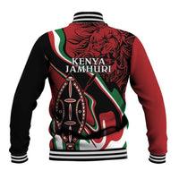 Happy Jamhuri Day Kenya Baseball Jacket Kenyan Lion and Maasai Shield LT9 - Wonder Print Shop