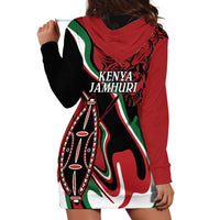 Happy Jamhuri Day Kenya Hoodie Dress Kenyan Lion and Maasai Shield - Wonder Print Shop