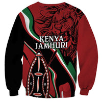 Happy Jamhuri Day Kenya Sweatshirt Kenyan Lion and Maasai Shield - Wonder Print Shop