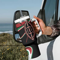 Happy Jamhuri Day Kenya Tumbler With Handle Kenyan Lion and Maasai Shield - Wonder Print Shop