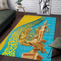 Issyk Mystery Kazakhstan Golden Man Area Rug LT9 - Wonder Print Shop