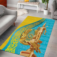 Issyk Mystery Kazakhstan Golden Man Area Rug LT9 - Wonder Print Shop