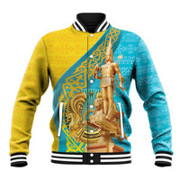 Issyk Mystery Kazakhstan Golden Man Baseball Jacket LT9 - Wonder Print Shop