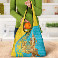 Issyk Mystery Kazakhstan Golden Man Grocery Bag