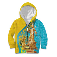 Issyk Mystery Kazakhstan Golden Man Kid Hoodie - Wonder Print Shop