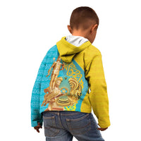 Issyk Mystery Kazakhstan Golden Man Kid Hoodie - Wonder Print Shop
