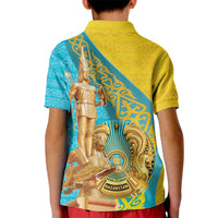 Issyk Mystery Kazakhstan Golden Man Kid Polo Shirt - Wonder Print Shop