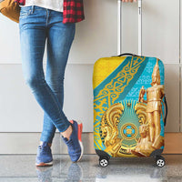 Issyk Mystery Kazakhstan Golden Man Luggage Cover - Wonder Print Shop