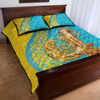 Issyk Mystery Kazakhstan Golden Man Quilt Bed Set - Wonder Print Shop