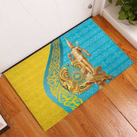 Issyk Mystery Kazakhstan Golden Man Rubber Doormat - Wonder Print Shop