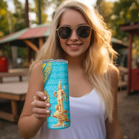 Issyk Mystery Kazakhstan Golden Man Skinny Tumbler - Wonder Print Shop