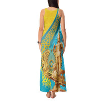 Issyk Mystery Kazakhstan Golden Man Tank Maxi Dress - Wonder Print Shop