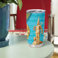 Issyk Mystery Kazakhstan Golden Man Tumbler Cup - Wonder Print Shop