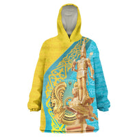 Issyk Mystery Kazakhstan Golden Man Wearable Blanket Hoodie - Wonder Print Shop